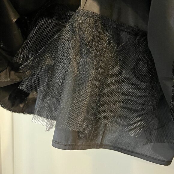 Taylor Black Fit and Flare Cocktail Dress with Sequined Bottom, Size 2 - Picture 6 of 15